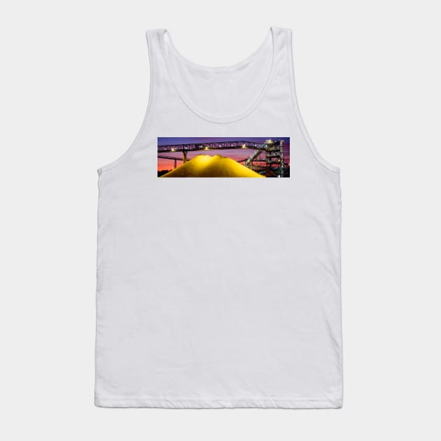 Sulphur stockpiles (C006/9586) Tank Top by SciencePhoto